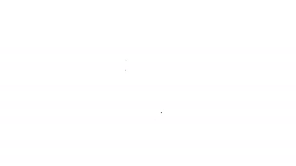 schwarzes Mov-Dokument-Symbol. mov button line Icon auf weißem Hintergrund herunterladen. mov-Dateisymbol. Audio- und Videosammlung. 4k Video Motion Graphic Animation - Filmmaterial, Video