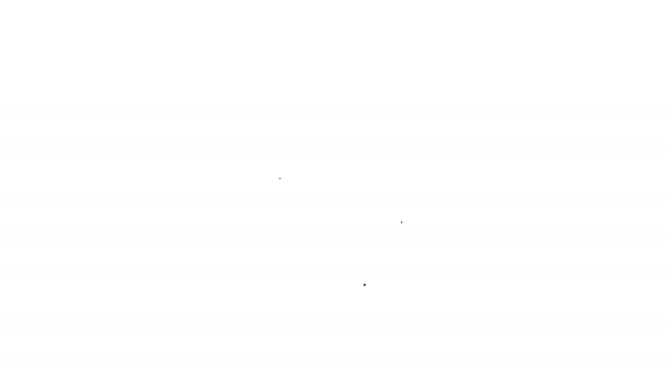 Icono de documento de archivo BMP negro. Descargar icono de línea de botón bmp sobre fondo blanco. Símbolo del archivo BMP. Animación gráfica de vídeo 4K
 - Metraje, vídeo