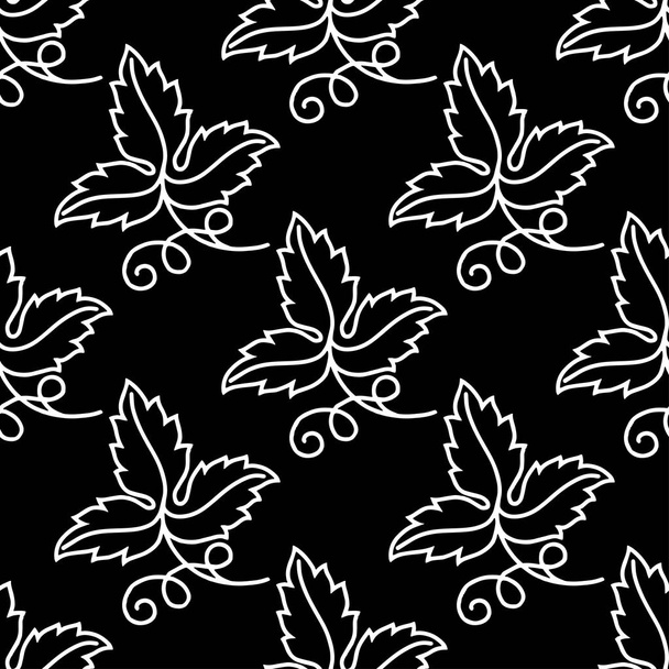Abstract pattern black and whit doodle - Foto, imagen