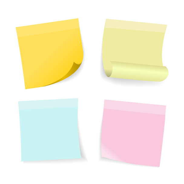 Sticky notes. - Vector, Image