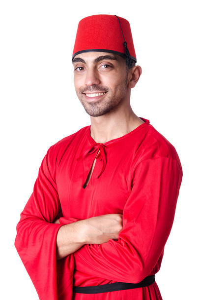 Mann mit traditionellem türkischen Hut und Tracht - Foto, Bild