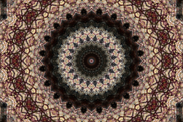 Abstract Colorful Painted Kaleidoscopic Graphic Background. Futu - Photo, Image