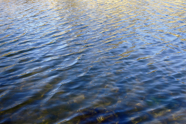 wave pattern on the water surface - Fotografie, Obrázek