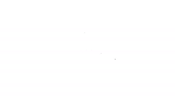 Moniteur noir avec notification par mot de passe et icône de ligne de verrouillage sur fond blanc. Concept de sécurité, accès personnel, autorisation de l'utilisateur, formulaire de connexion. Animation graphique de mouvement vidéo 4K
 - Séquence, vidéo