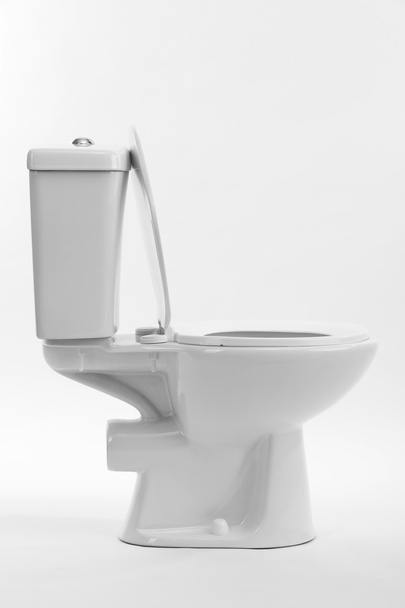 White toilet bowl, isolated on white - Valokuva, kuva