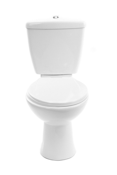 White toilet bowl, isolated on white - Photo, image