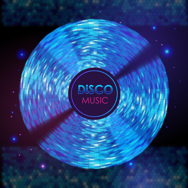 Disco abstract background - Vetor, Imagem