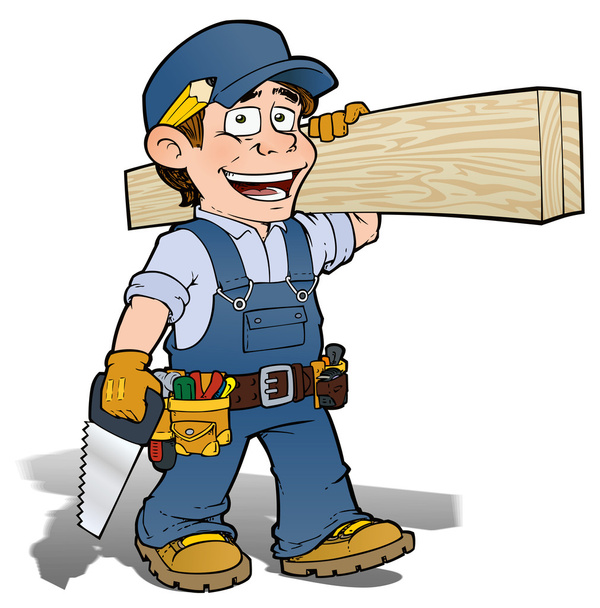 Handyman - Azul de carpinteiro
 - Foto, Imagem