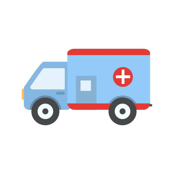 Illustratie ambulance pictogram - Foto, afbeelding