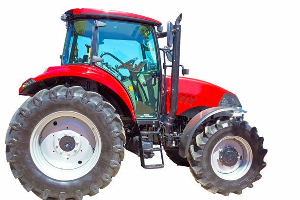 Tractor rojo
 - Foto, Imagen
