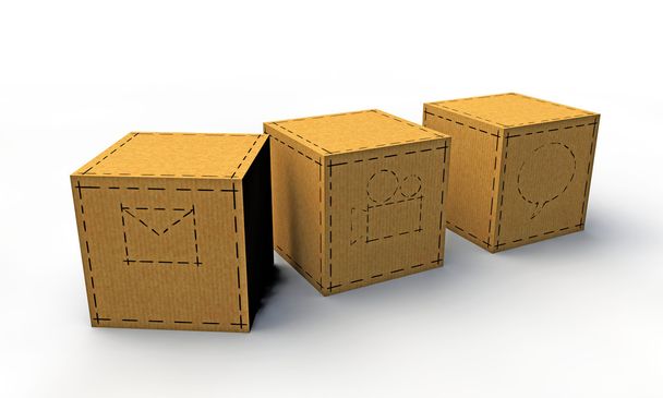 Бумажные коробки
 - Фото, изображение