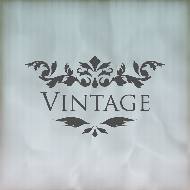 Vintage vector floral frame - Вектор,изображение