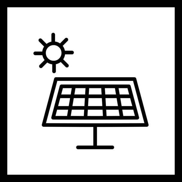 イラスト太陽エネルギーアイコン - 写真・画像