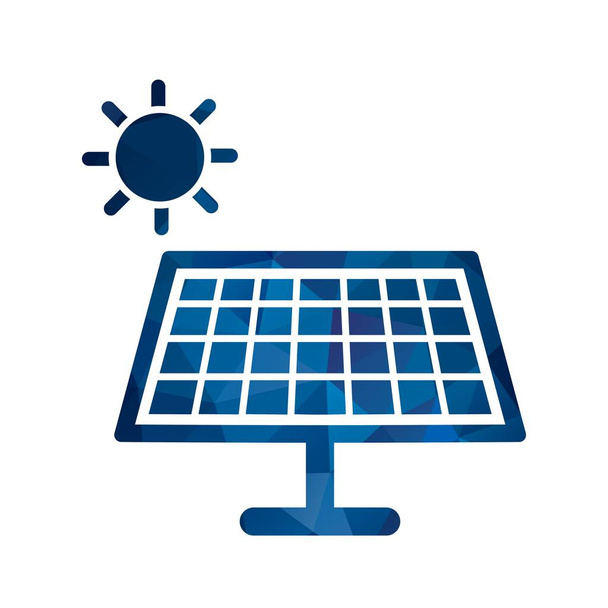 Иллюстрационная икона солнечной энергии
 - Фото, изображение