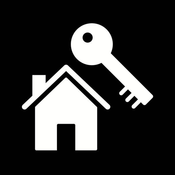 Εικόνα-εικονίδιο κλειδιού σπιτιού - Φωτογραφία, εικόνα