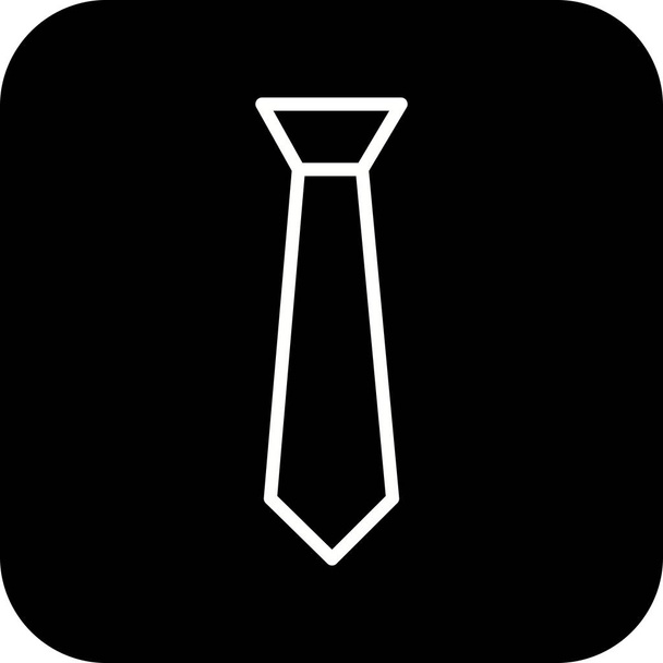 İllüstrasyon kravat simgesi          - Fotoğraf, Görsel