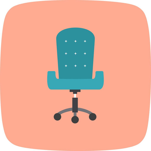 İllüstrasyon ofis koltuğu simgesi  - Fotoğraf, Görsel