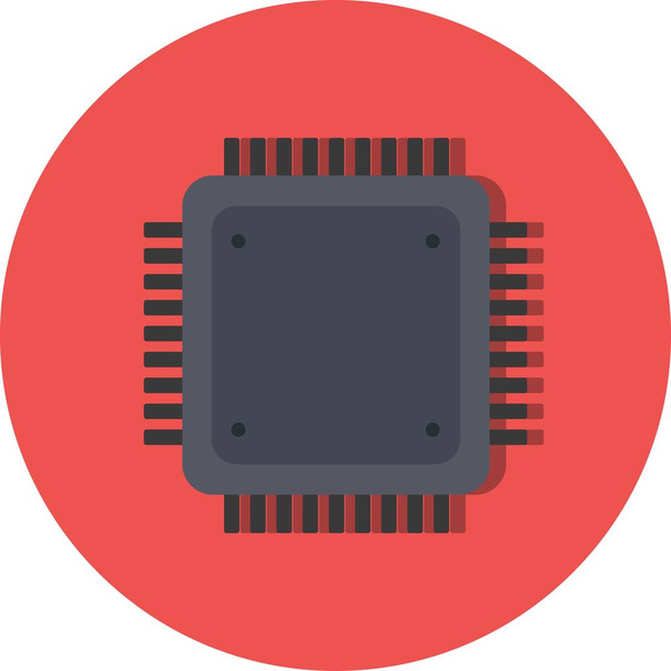 Illustratie processor pictogram - Foto, afbeelding