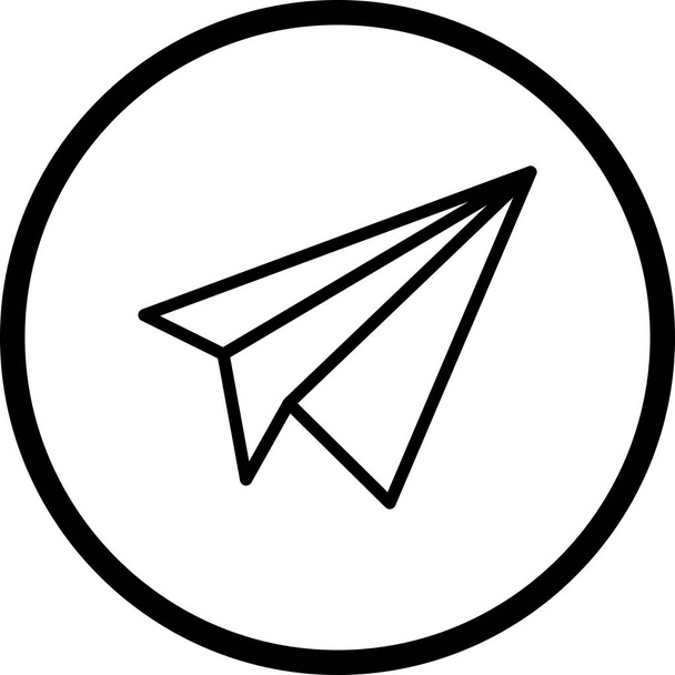 Illustration Papier Flugzeug Symbol - Foto, Bild