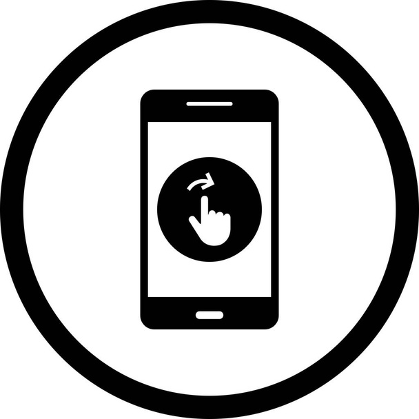 Ilustración Pase el icono de la aplicación móvil
 - Foto, imagen