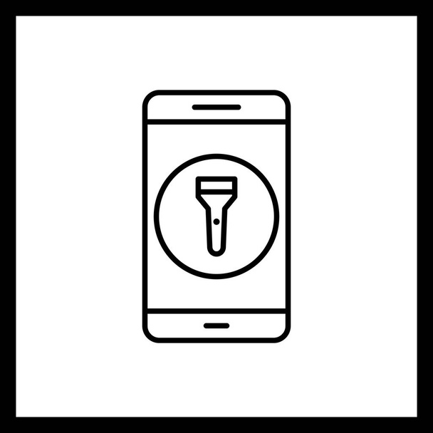 Illustrazione Icona dell'applicazione mobile Flash Light
 - Foto, immagini