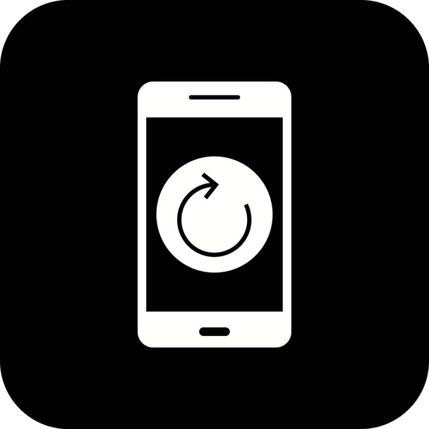 Illustratie reset mobiele applicatie icoon - Foto, afbeelding