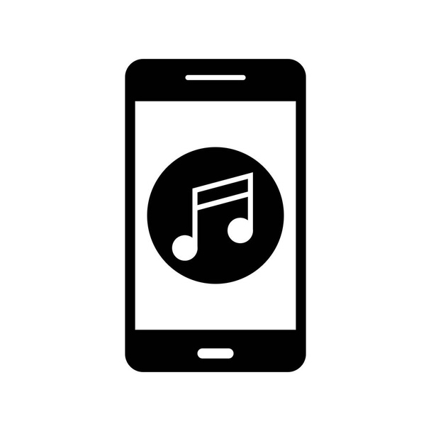 Illustrazione Musica Icona dell'applicazione mobile
 - Foto, immagini