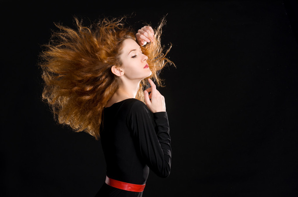 Portrait de fille aux cheveux roux
 - Photo, image