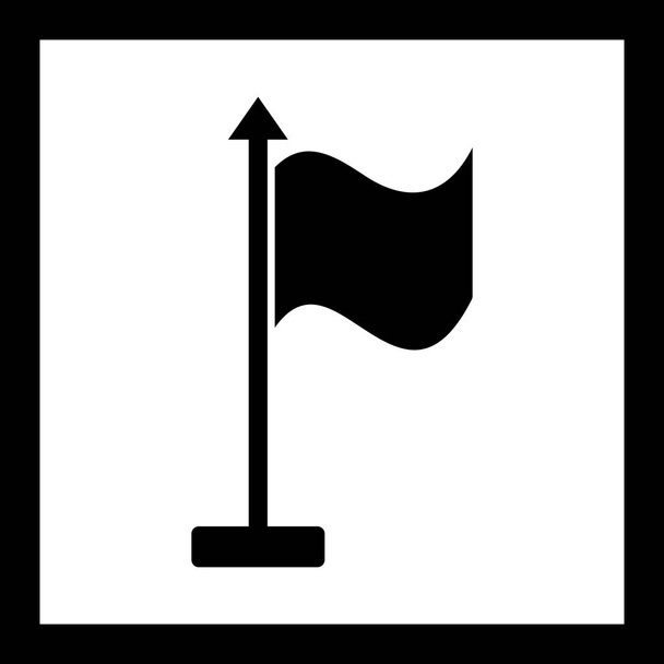 Ikona flagi ilustracji - Zdjęcie, obraz