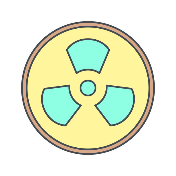 İllüstrasyon radyasyon simgesi - Fotoğraf, Görsel