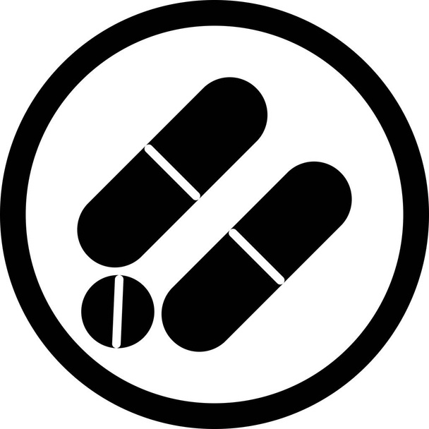 Illustratie geneesmiddelen icoon - Foto, afbeelding