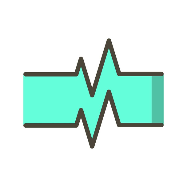 Illustratie puls rate icon - Foto, afbeelding