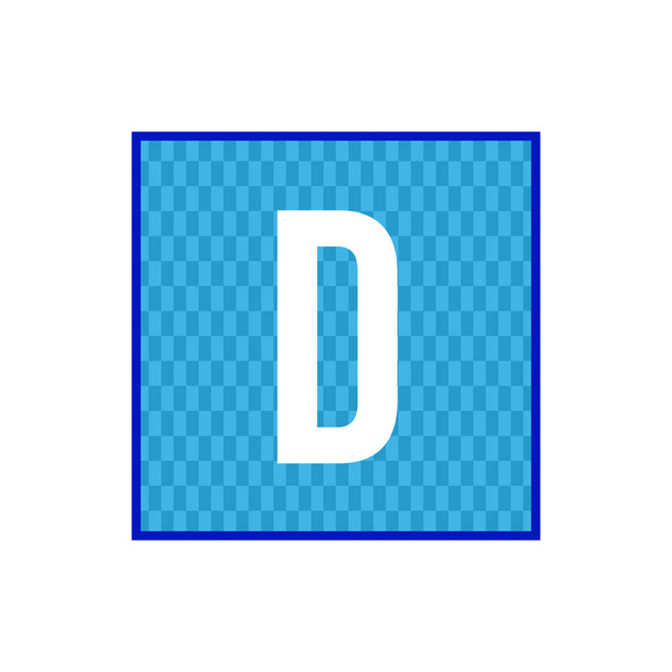 Векторный дизайн логотипа буквы D
 - Вектор,изображение