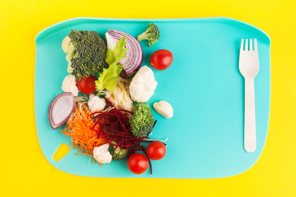 Salata, çorba, Smoothie için malzemeler kes - Fotoğraf, Görsel
