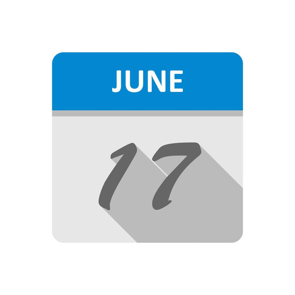 Дата 17 июня в календаре одного дня
 - Фото, изображение