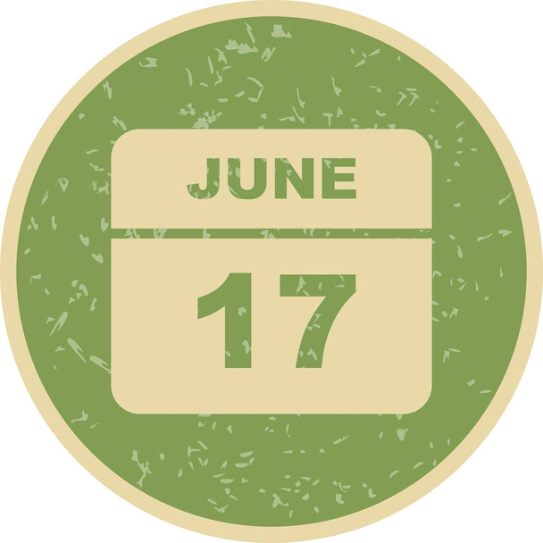 Den 17. června v kalendáři jednoho dne - Fotografie, Obrázek