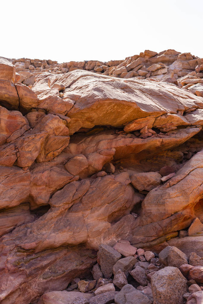 Coloured Canyon é uma formação rochosa na península do Sinai. Imagens de Nuweiba, Egito. - Foto, Imagem