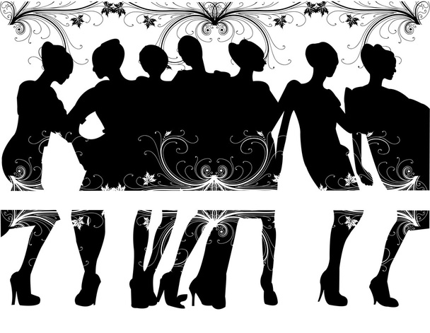 Silhouettes - Vector, Image