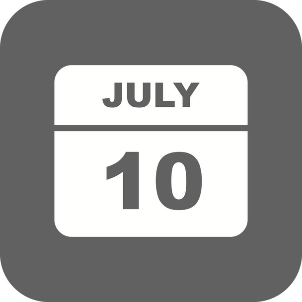 10. heinäkuuta - Yhden päivän kalenteri
 - Valokuva, kuva