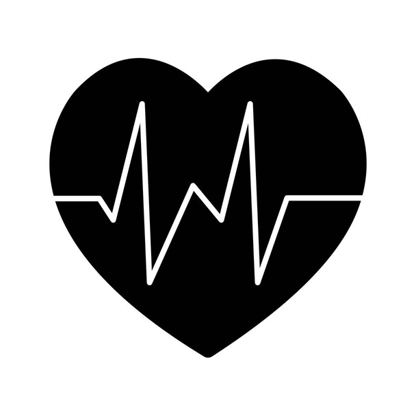 Illustration Herzschlag-Symbol - Foto, Bild