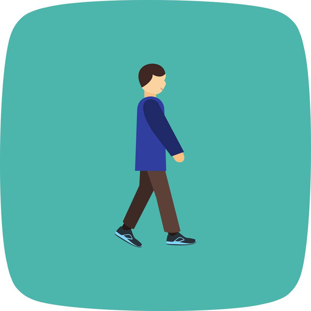 Illustration Walking Icon - Photo, Image