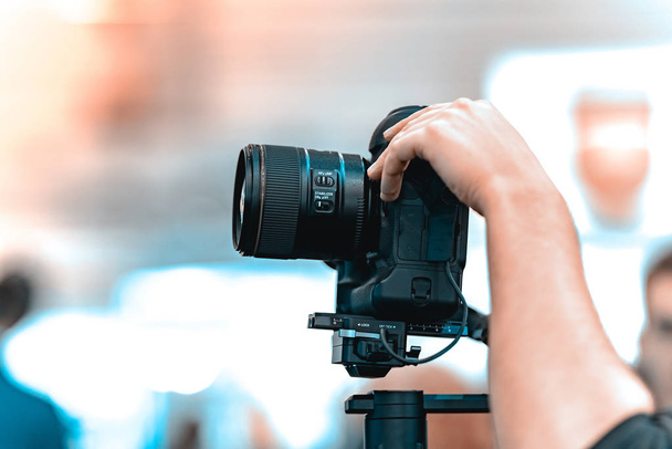 Video shooting with camera - Фото, изображение