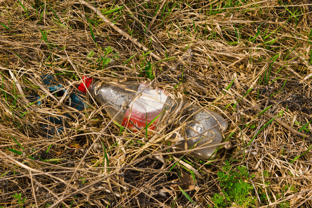 Odpadků, odpadu, plastové odpady, odpadky plasty lahve pozadí textury, uvolnění Odpadní plastové znečištění - Fotografie, Obrázek