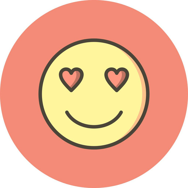 Illustration Love Emoji Icon          - Photo, Image