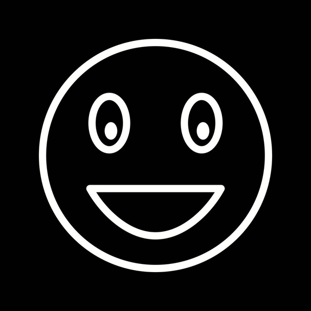 Illusztráció nevetve Emoji ikon          - Fotó, kép