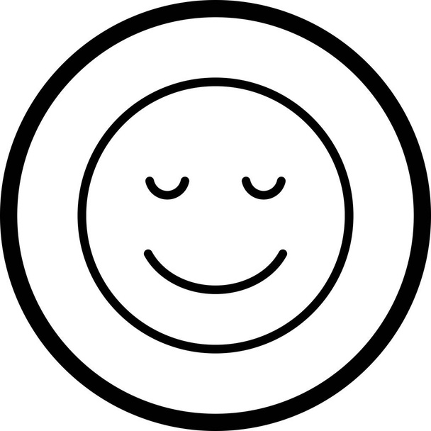 Illustration Calm Emoji Icon          - Photo, Image