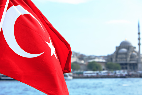 Turkse vlag - Foto, afbeelding