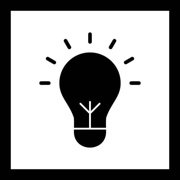 Illustratie lampje pictogram - Foto, afbeelding