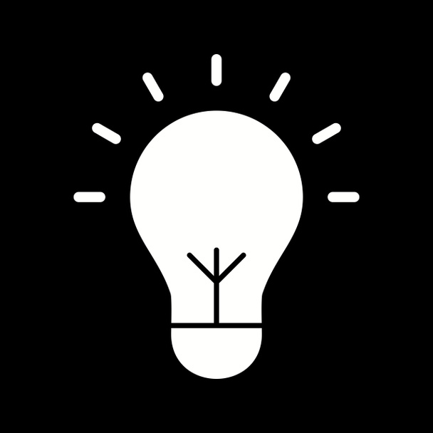 Illustratie lampje pictogram - Foto, afbeelding