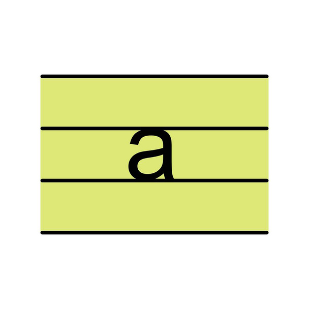 Ikona ilustracji małe litery - Zdjęcie, obraz